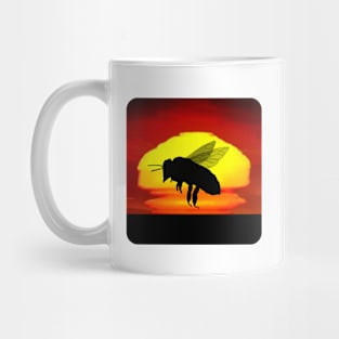 Sunset Silhouette Bee Mug